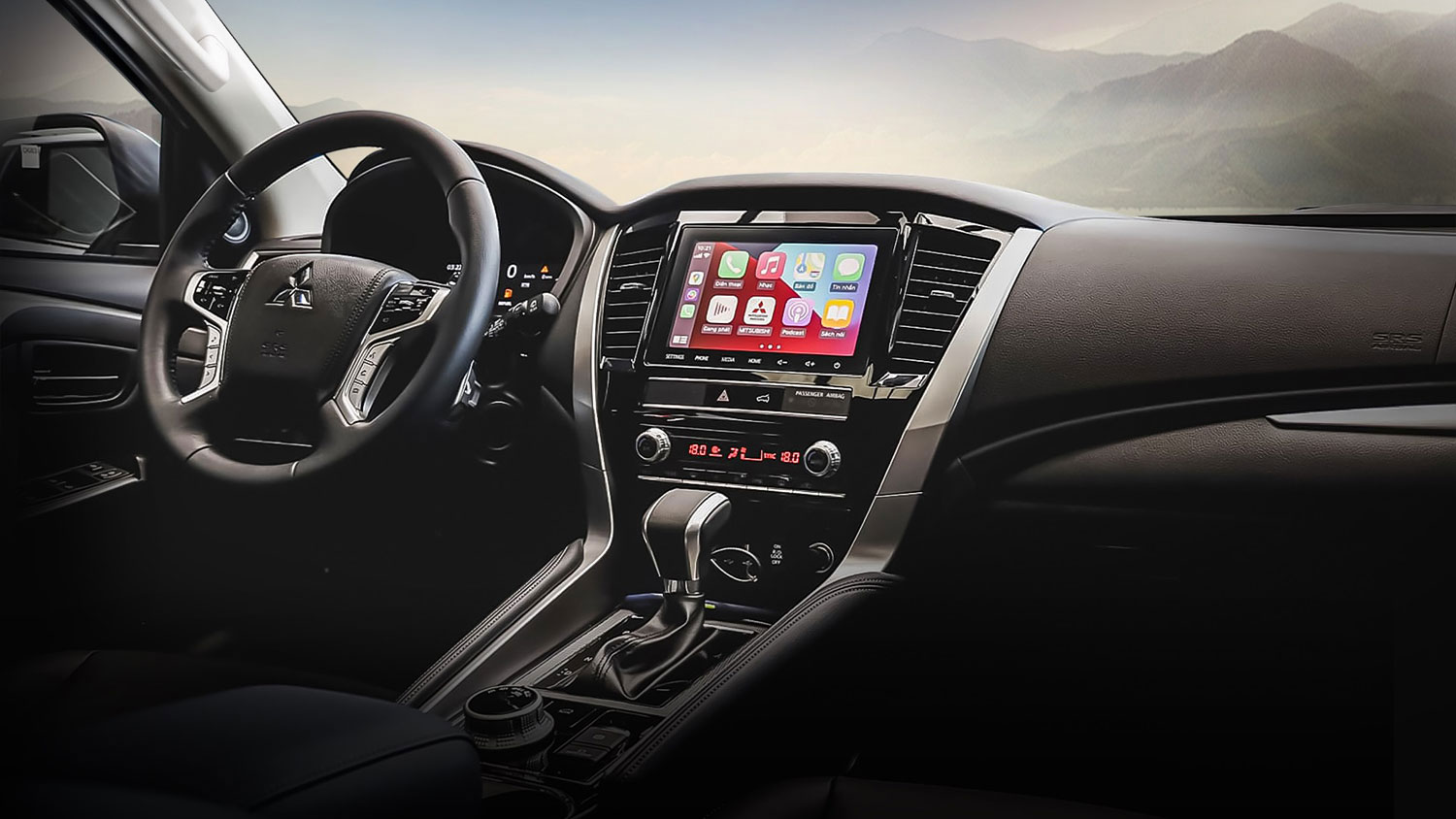 Nội thất Pajero Sport - Sang trọng và tiện nghi